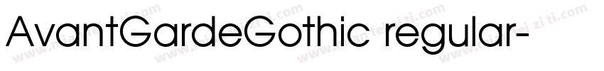 AvantGardeGothic regular字体转换